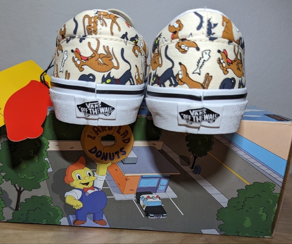 Vans Junior Classic Slip-On The Simpsons Family Pets Sneakers Size 6.5 J - Picture 11 of 17